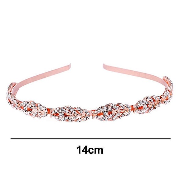 Flower Design Rhinestone Crystal Wedding Headband Bridal Headpieces Simple Desig Carousel 2