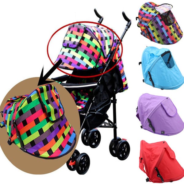 Baby Stroller Sunshield Shade Protection Hood Canopy Cover Prams Carousel 2