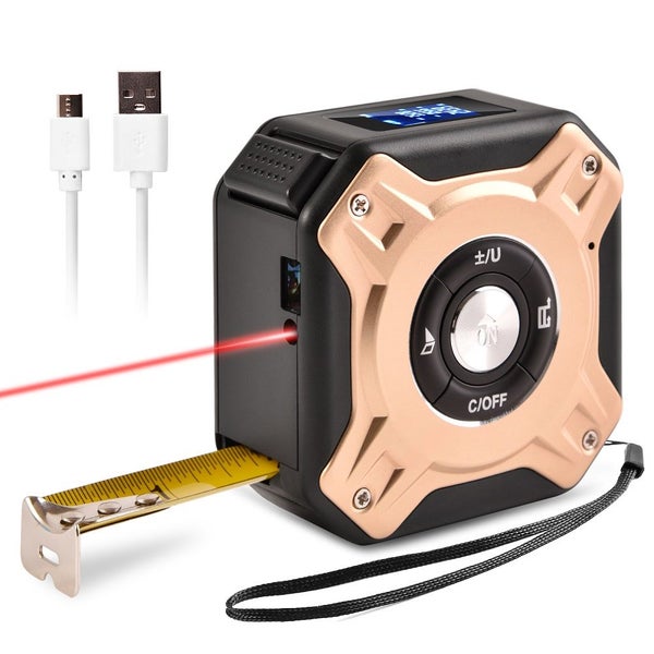 50M Laser Measuring Tape Retractable Digital Rangefinder With Laser Carousel 1
