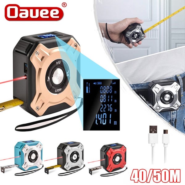 50M Laser Measuring Tape Retractable Digital Rangefinder With Laser Carousel 2