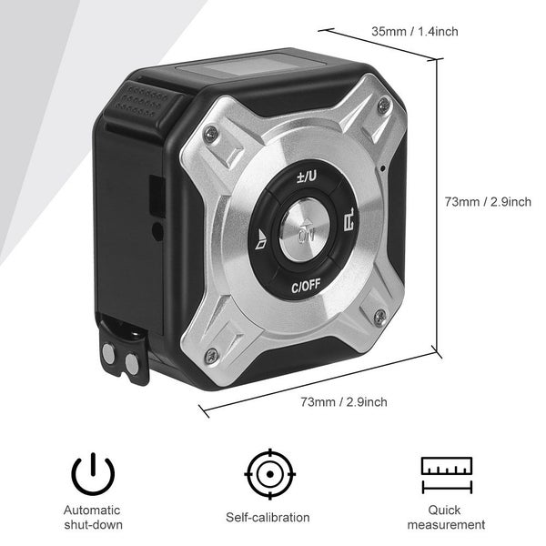 50M Laser Measuring Tape Retractable Digital Rangefinder With Laser Carousel 7