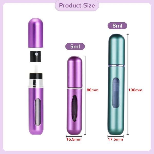 5/8ML Mini Bottle Refillable Perfume Spray With Spray Scent Pump Carousel 7