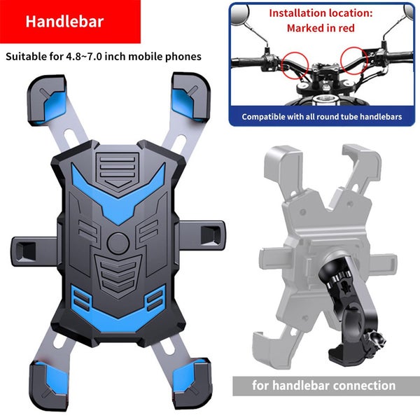 HONGDAK Bike Phone Holder Bicycle Mobile Cellphone Holder Easy Open Carousel 1