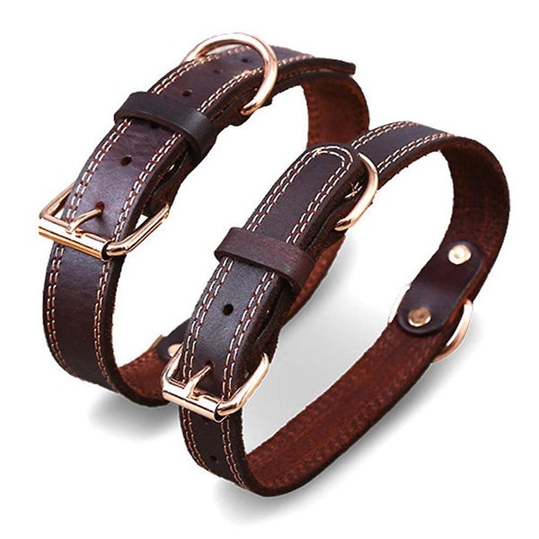 Leather Padded Dog Collar - Adjustable Dog Collar Cushion Carousel 5