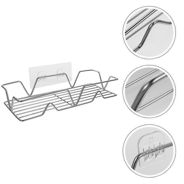 Hanging Storage Shelf Bathroom Corner Shelf Traceless Storage Rack Bathroom Rack Carousel 3