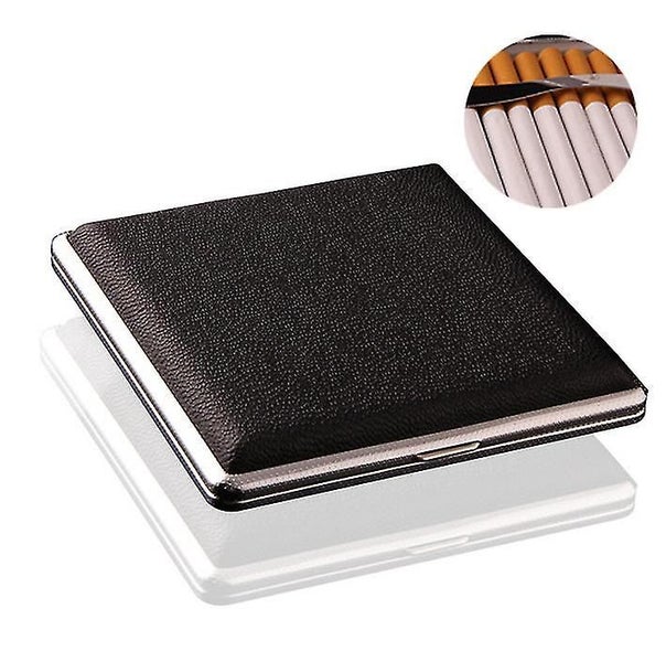 Men's Cigarette Case Gift Leather Cigarette Case 20 Cigarette Case Metal Cigaret Carousel 1