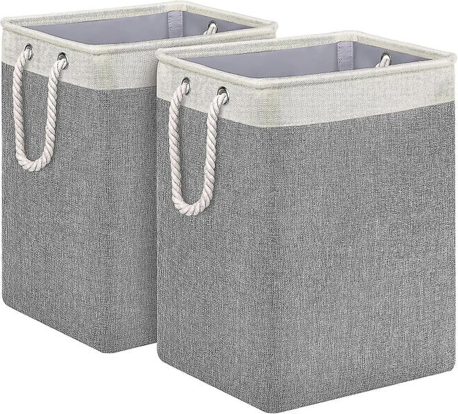 Laundry Baskets 2 Pack Laundry Hamper Large Clothes Hamper 20" Height Tall Baske Carousel 1