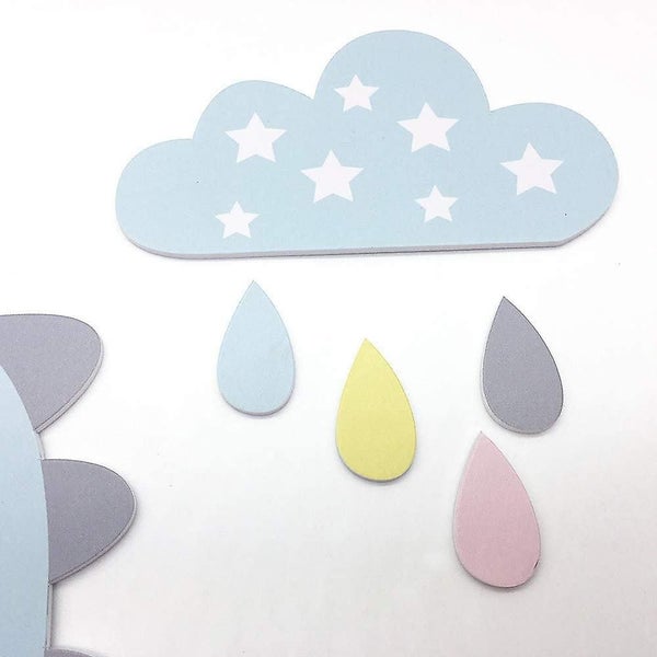 Kids Wall Clock Dinosaur With Clouds Ticking Noise Free Clock Silent Clock Blue Carousel 4