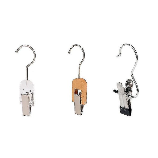 Large Hook Clip Set 3/5 Pcs Curtain Clips With Hooks Portable Metal Drying Clip Carousel 5