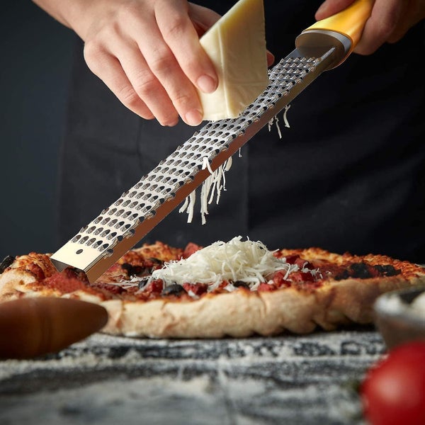 Kitchen Cheese Grater And Lemon Peeler - Sharp 18/8 Stainless Steel Blade - Ergo Carousel 1