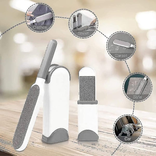 Lint Brush Pet Hair Remover Brush Magic Lint Brushes With Self-cleaning Bas Carousel 5