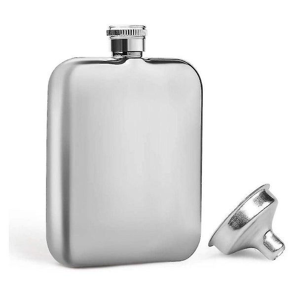 Hip Flask Hip Flask Funnel Stainless Steel 6 Oz Flask Whiskey Suitable For Carry Carousel 1