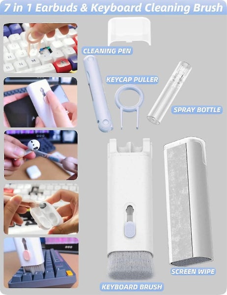 Keyboard Cleaner Brush, 7 In 1 Keyboard Cleaning Brush Kit,multifunctional Keybo Carousel 2