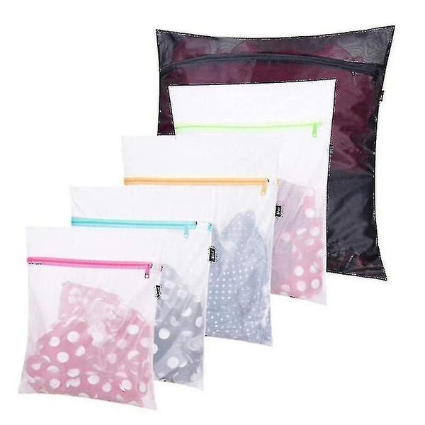 Laundry Net 5 Pcs Laundry Bag With Zipper For The Washing Machine Carousel 2