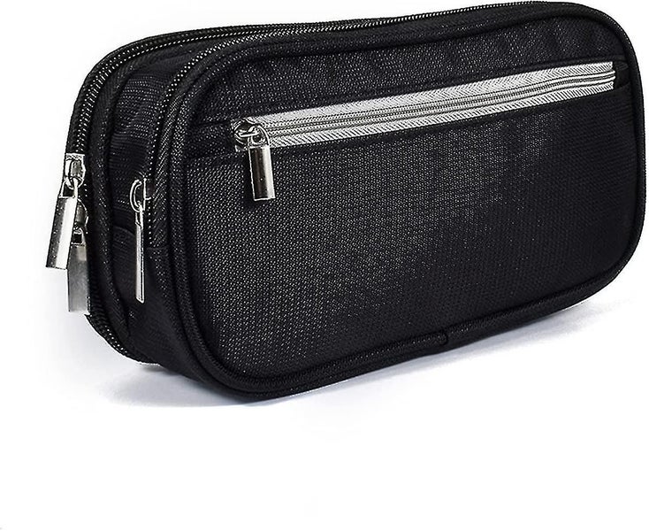 Large Capacity Pencil Case Black Pencil Bag Pouch With Big Compartments, Pe Carousel 1