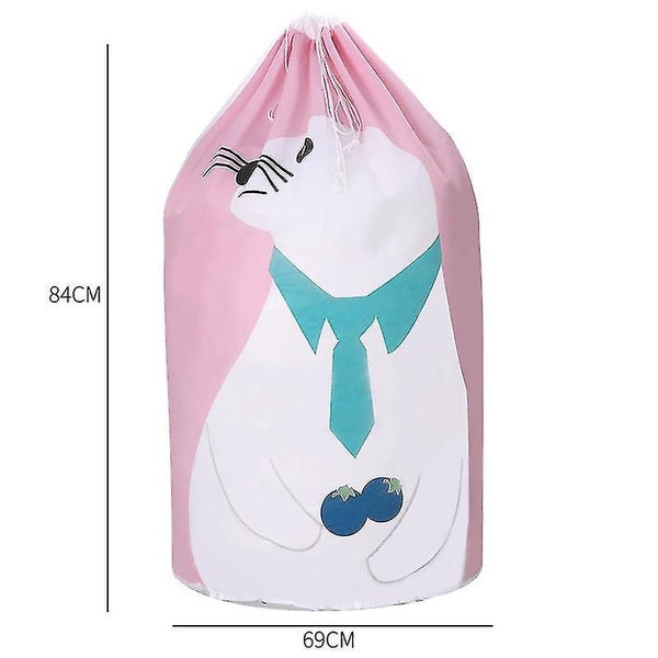 Large Capacity Laundry Bag Cute Animals Drawstring Closure Storage Bag Basket Or Carousel 2