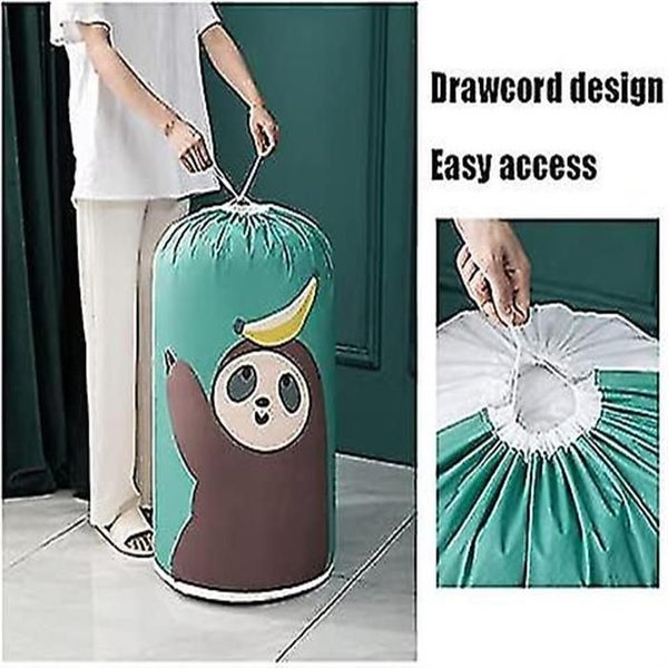 Large Capacity Laundry Bag Cute Animals Drawstring Closure Storage Bag Basket Or Carousel 5