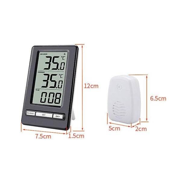 Hygrometer Humidity Gauge Meter, Wireless Indoor Outdoor Thermometer With 1 Remo Carousel 2