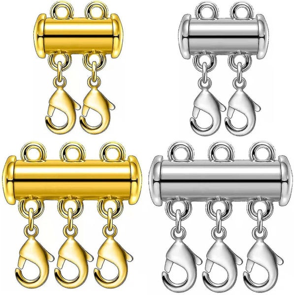 Layered Necklace Spacer Clasp, Magnetic Slide Clasp, Necklace Connector, Multi S Carousel 1