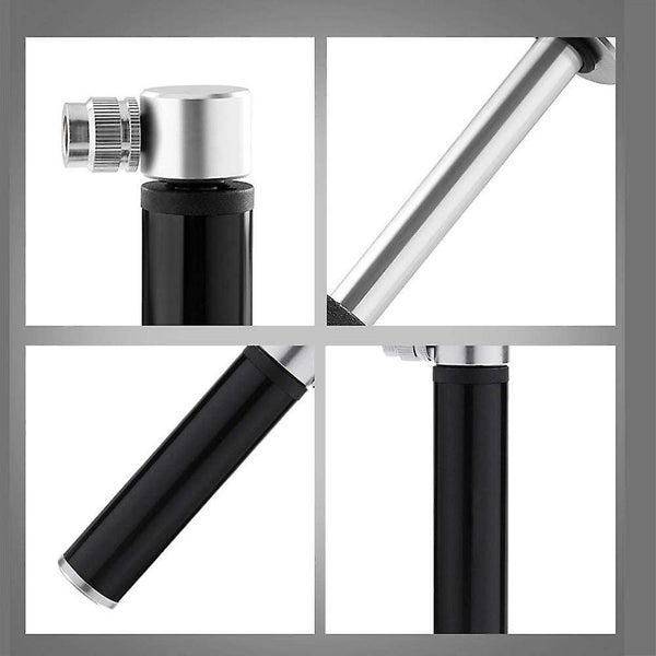 High Pressure 120 Psi Aluminum Alloy Portable Mini Bicycle Pump Compatible With Carousel 5