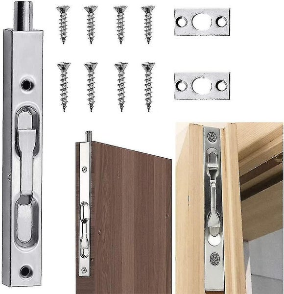 Mortise Lock Door Latch 6 Inch Sliding Latch Lever Handle Concealed Door Latch W Carousel 2