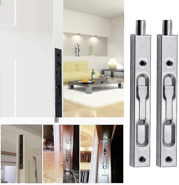 Mortise Lock Door Latch 6 Inch Sliding Latch Lever Handle Concealed Door Latch W Carousel 5
