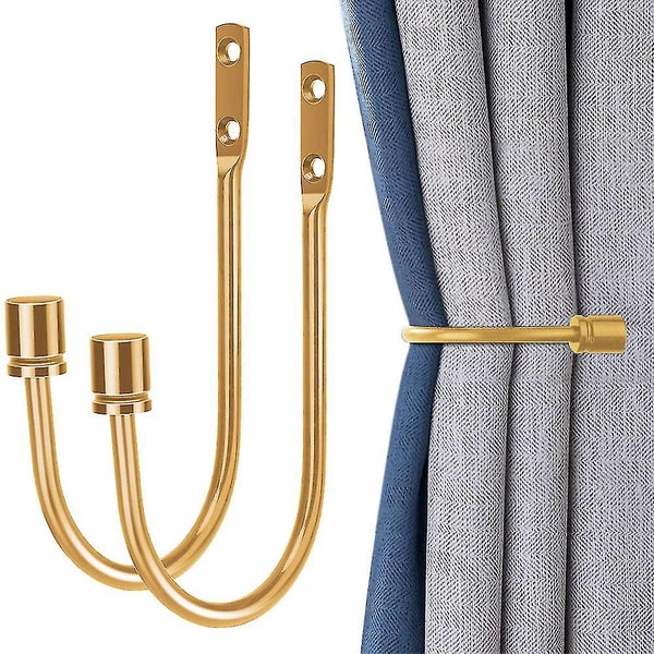 Metal Curtain Holdbacks Decorative Wall Mounted Drapery Tiebacks Carousel 1