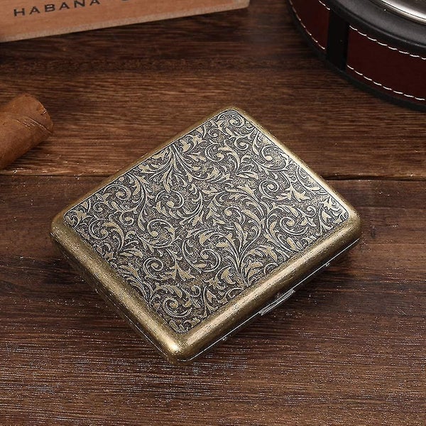 Metal Cigarette Case For 20 X Cigarettes, Antique Cigarette Case With Engraving Carousel 4