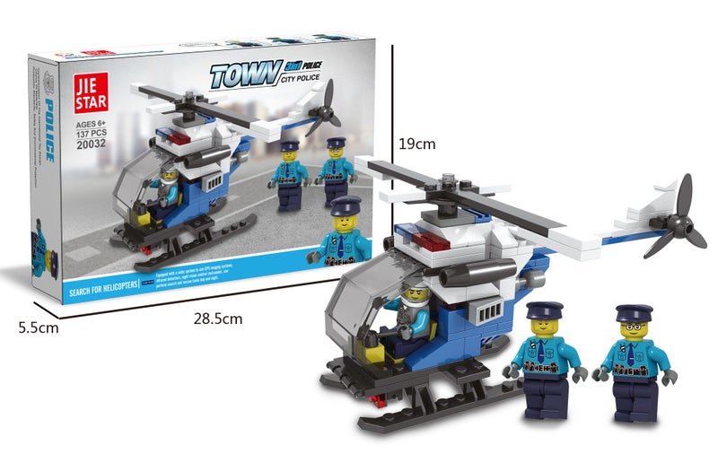 Creative Building Wonderland - Blue Helicopter Building Set Carousel 2