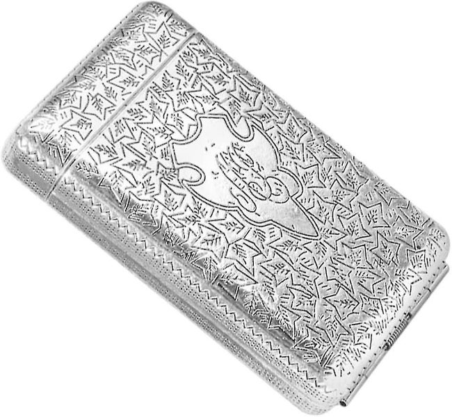 Metal Cigarette Case Holds 14 Cigarette Case Tobacco Storage Pockets For Smoking Carousel 1