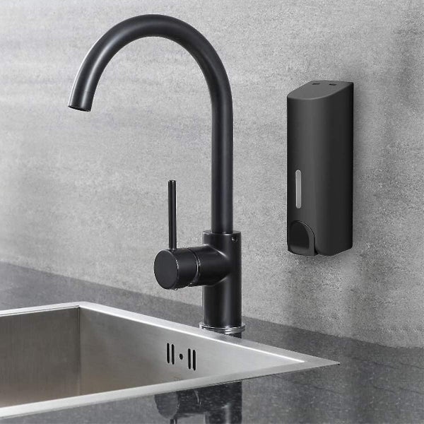 Matte Black Wall Mounted Shampoo Conditioner Shower Gel Soap Dispensers Carousel 5