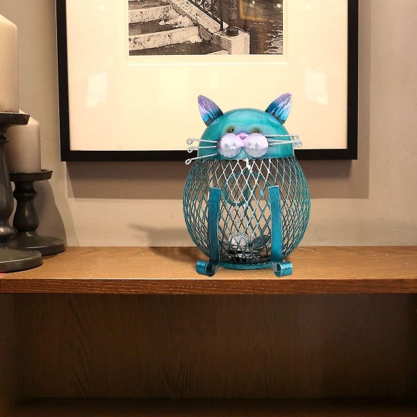 Money Box Metal Coin Bank Cat Shaped Tip Jar Creative Birthday Gift Handmade Des Carousel 4