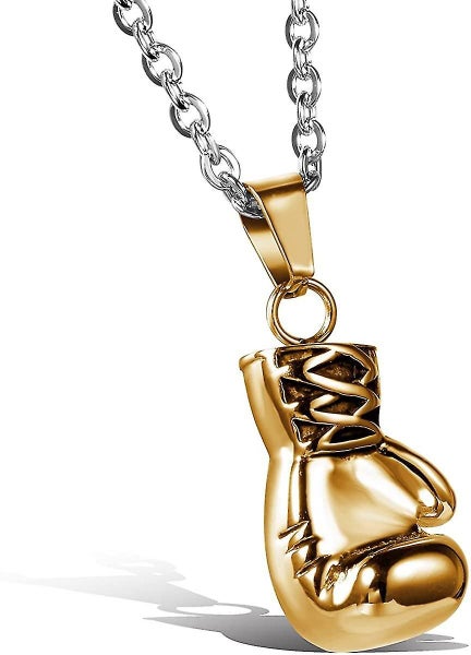 Mens Punk Gothic Boxing Glove Pendant Necklace For Biker.with Gift Bag Gift Carousel 1