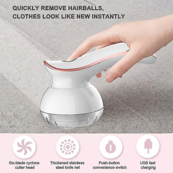 Mini Lint Remover Usb Fuzz Fabric Shaver For Sweater Woolen Coat Clothes Fluff F Carousel 2