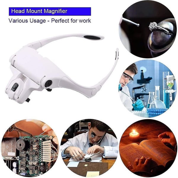 Magnifying Glasses With Light Hands Free Headband Magnifying Glass Stand Carousel 2