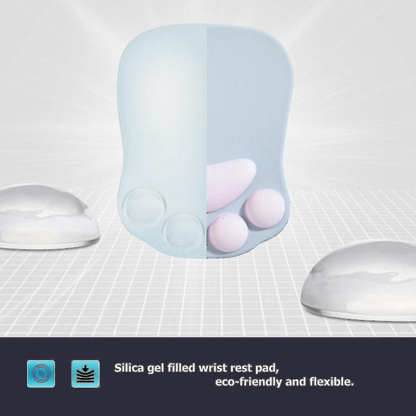 Mouse Pad With Wrist Rest, Ergonomic Mouse Pad, Kawaii Mouse Pad, Silicone Mouse Carousel 5