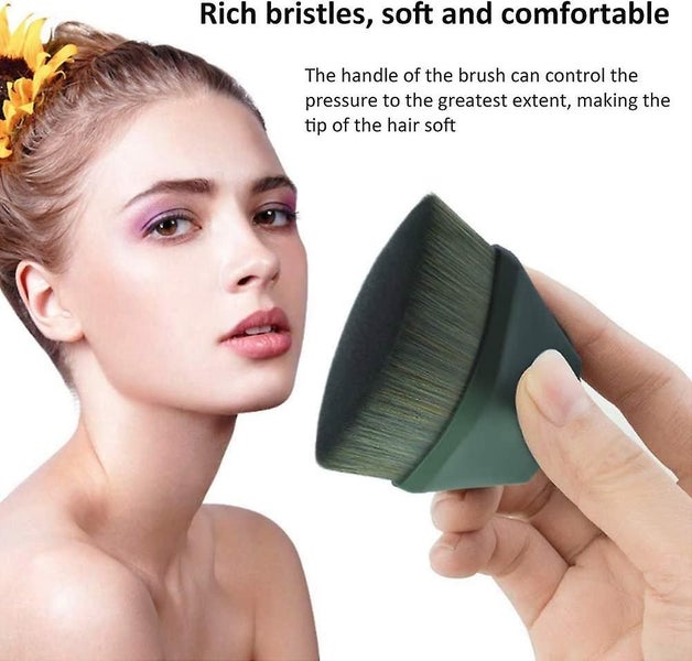 Makeup Foundation Brush, Petal Shape Multifunctional High Density Makeup Brush F Carousel 4