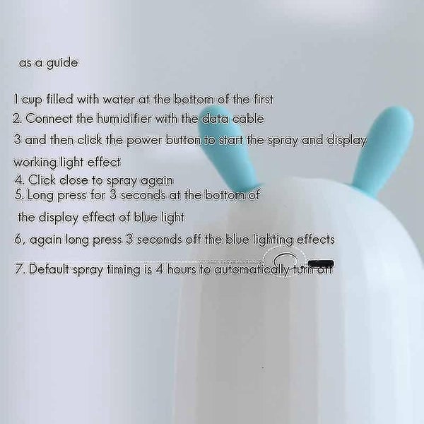 Mini Humidifier Rabbit Usb Essential Oil Diffuser Car Air Purifier, A Carousel 2
