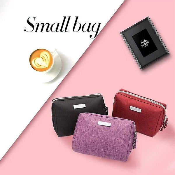 Makeup Bag, Small Make Up Bag For Purse Travel Mini Cosmetic Wash Bags Nylon Wat Carousel 5