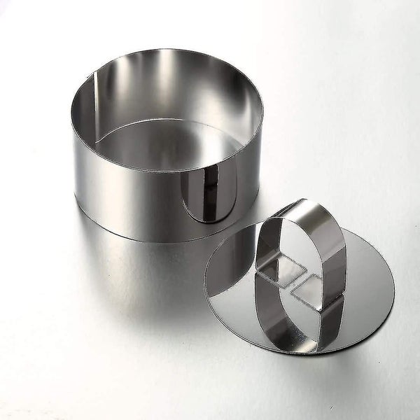Mousse Rings Stainless Steel Cake Circle Cake Mold With Pusher, Smallbee 8cm Dia Carousel 2