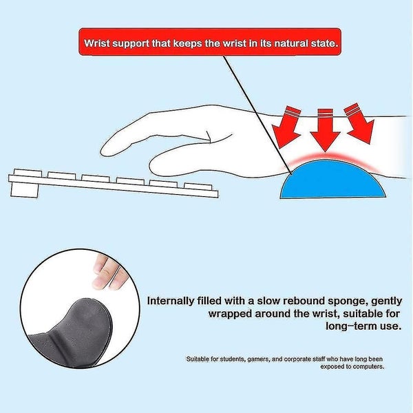 Memory Foam Mouse Wrist Rest Keyboard Wrist Rest Pad Anti-skid Mousepad Support Carousel 3