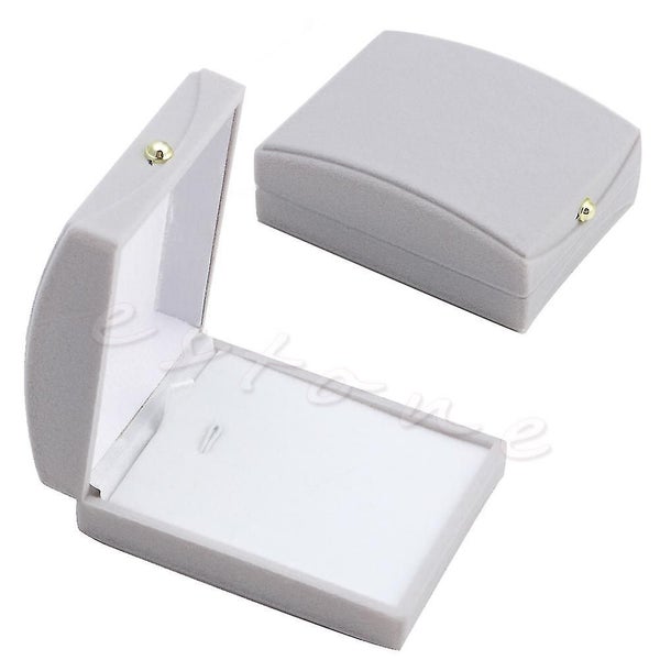 Luxury New Velvet Flock For Case Jewelry Ring Earring Necklace Pendant Box Gift Carousel 1