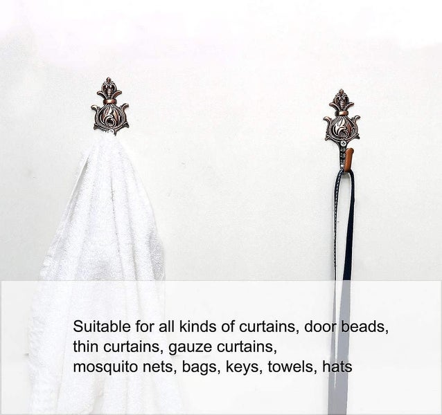 Sourcing Map Curtain Tiebacks Zinc Alloy Vintage Curtain Ties Window Tie Hooks C Carousel 5