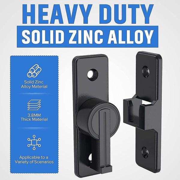 Sliding Barn Door Lock Hardware. 90 Degree Heavy Duty Gate Latches Flip Latch Sa Carousel 2