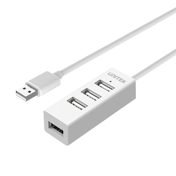 Unitek Y-2146 4 Ports USB 2.0 Hub in White Carousel 1