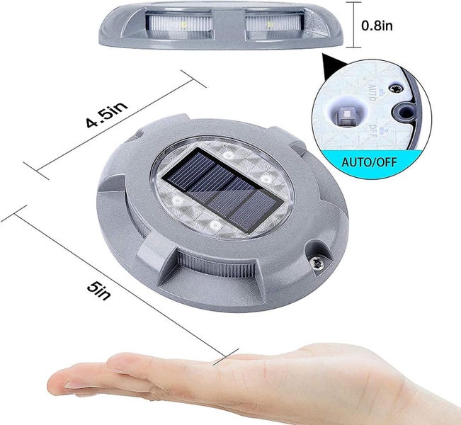 Solar Deck Lights Driveway Solar Lamp Outdoor Led Waterproof Lights For Garden D Carousel 1