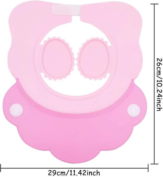Shower Cap Baby Shower Cap Adjustable Shampoo Assist Kids Adult Shampoo Guard Pi Carousel 2
