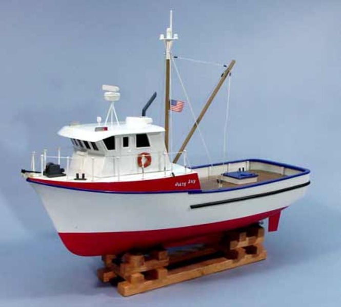 Wooden Ship and Fittings - 24" Jolly Jay Fishing Trawler Carousel 1