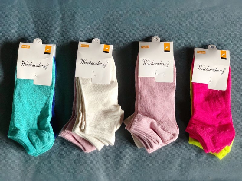 12 Pairs (NZ Women 5-8) Candy Colour Women's/Girls' Ankle Socks Carousel 1