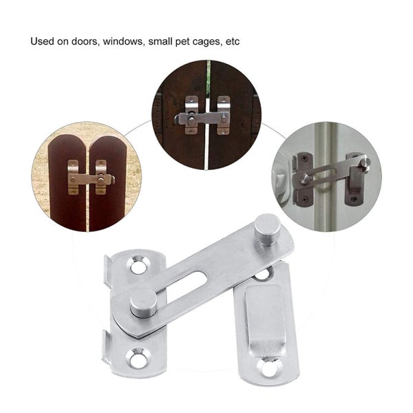Stainless Steel Hasp Latch, Sliding Door And Window Cabinet Accessories For Cabi Carousel 5